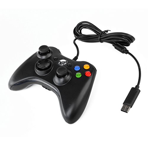 TNP Xbox 360 בקר חוטי חוטי USB כרית Joystick Joypad Gamepad Controller עבור Xbox 360 Slim ומחשב מחשב מחשב מחשב Windows 7 [Xbox 360]